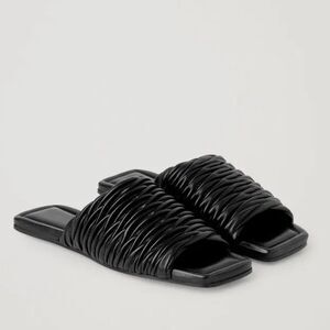 COS Leather Square Toe Sandals NWT